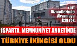 Isparta, Memnuniyet Anketinde Türkiye İkincisi Oldu