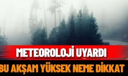 Meteoroloji Uyardı: Bu akşam yüksek neme dikkat