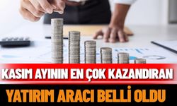 Kasım ayının en çok kazandıran yatırım aracı belli oldu