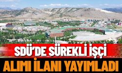 SDÜ’de sürekli işçi alımı ilanı yayımladı