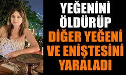 Yeğenini öldürüp diğer yeğeni ve eniştesini yaraladı