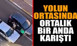 Yolun ortasında ortalık bir anda karıştı