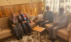 Kaymakam Açıkgöz 66 yıllık çifti ziyaret etti