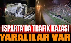 Isparta'da trafik kazası yaralılar var