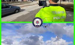 Isparta’da drone destekli trafik denetimi