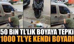 Boyacıya 50 Bin TL Vermemek İçin Aracını Ruloyla Boyadı