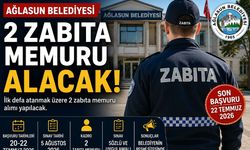 Ağlasun Belediyesi Zabıta Alımı Yapacak