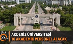 Akdeniz Üniversitesi 10 Akademik Personel Alacak!