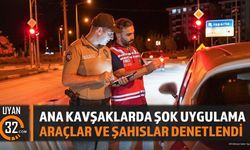Ana Kavşaklarda Şok Uygulama Araçlar ve Şahıslar Denetlendi