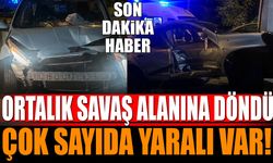 Kavşakta çarpıştılar çok sayıda yaralı var
