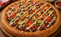 Gelinim Mutfakta Burger Pizzası Tarifi! Hamurlu Burger Pizza Nasıl Yapılır?