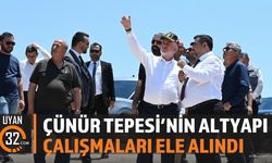 Çünür Tepesi'nin altyapı çalışmaları ele alındı