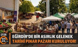Eğirdir'de Bir Asırlık Gelenek: Tarihi Pınar Pazarı Kuruluyor!