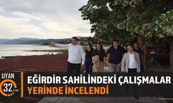 Eğirdir Sahilinde Yenileme Çalışmaları