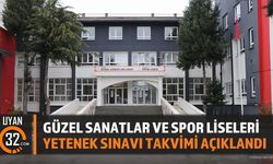 Güzel Sanatlar ve Spor Liseleri Yetenek Sınavı Takvimi Açıklandı