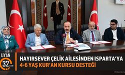 Hayırsever Çelik Ailesinden Isparta'ya 4-6 Yaş Kur'an Kursu Desteği