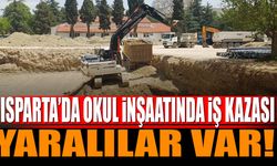 Okul inşaatında kaza! yaralılar var