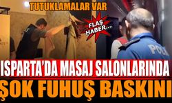 Isparta'da masaj salonlarına şok baskınlar...