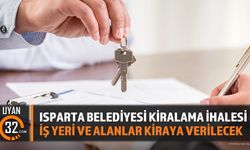 Isparta Belediyesi'nden Kiralama İhalesi: İş Yerleri Kiraya Verilecek