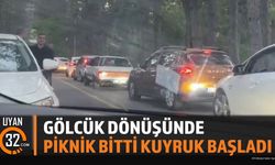 Isparta Gölcük'te Piknik Dönüşü Trafik Çilesi Yaşandı
