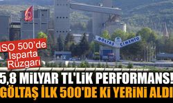 Isparta’dan Dev Başarı! Göltaş Yeniden İSO 500 Listesinde
