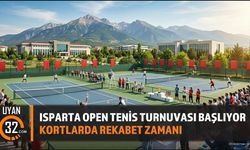 Isparta Open Tenis Turnuvası Başlıyor