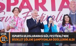 Isparta Uluslararası Gül Festivali’nde Bisiklet Şöleni: Şampiyonlar Ödüllerini Aldı