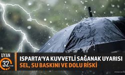 Isparta Ve Çevresine Kuvvetli Sağanak Yağış Uyarısı