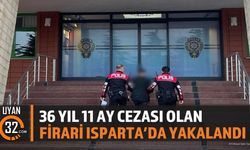 Isparta'da 36 Yıl Hapis Cezalı Firari Kıskıvrak Yakalandı