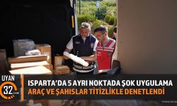 Isparta'da Huzur Ve Güven Uygulaması: Detaylı Denetimler Yapıldı