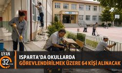 Isparta'da Okullarda Görevlendirilmek Üzere 64 Kişi Alınacak