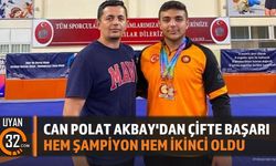 Ispartalı Güreşçi Can Polat Akbay'dan Çifte Şampiyonluk Başarısı