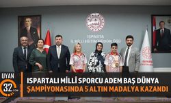 Ispartalı Millî Sporcu Adem Baş Dünya Şampiyonasında 5 Altın Madalya Kazandı