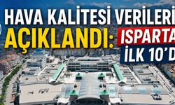 Isparta, Türkiye'nin En Temiz Havalı 10 İli Arasında