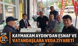 Kaymakam Aydın'dan Esnaf Ve Vatandaşlara Veda Ziyareti