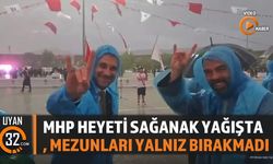 Mhp Heyeti Sağanak Yağışta Mezunları Yalnız Bırakmadı
