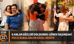 O anlar Gözleri Doldurdu: Görev Başındaki Polis Babalara En Güzel Hediye