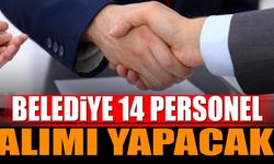 Belediye 14 Personel Alımı Yapacak
