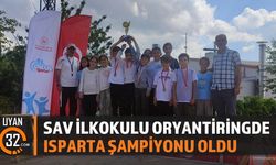 Sav İlkokulu Oryantiringde Isparta Şampiyonu Oldu