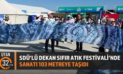 SDÜ’lü Dekan Sıfır Atık Festivali’nde Sanatı 103 Metreye Taşıdı