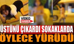 Tepki Çeken Görüntüler: Sokak Ortasında Böylece Dolaştı