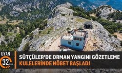 Sütçüler'de Orman Yangını Gözetleme Kulelerinde Nöbet Başladı