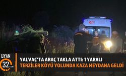 Yalvaç'ta Hafif Ticari Araç Takla Attı: 1 Yaralı