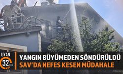 Yangın Büyümeden Söndürüldü: Sav'da Nefes Kesen Müdahale