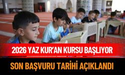 2026 Yaz Kur’an Kursları İçin Geri Sayım Başladı