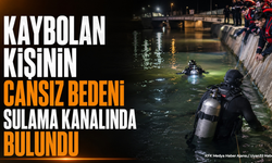 36 Yaşındaki Adamın Cansız Bedeni Sulama Kanalında Bulundu