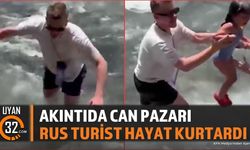 Antalya'da Akıntıya Kapılan Küçük Kızı Rus Turist Kurtardı