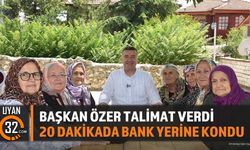 Başkan Özer Talimat Verdi, 20 Dakikada Bank Yerine Kondu