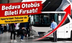 Isparta'da Şubesi Olan Otobüs Firması Bedava Bilet Dağıtıyor