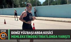 Deniz Yüzbaşı Arda Kesici Eğirdir Triatlonu Türkiye Kupası'nda Yarıştı